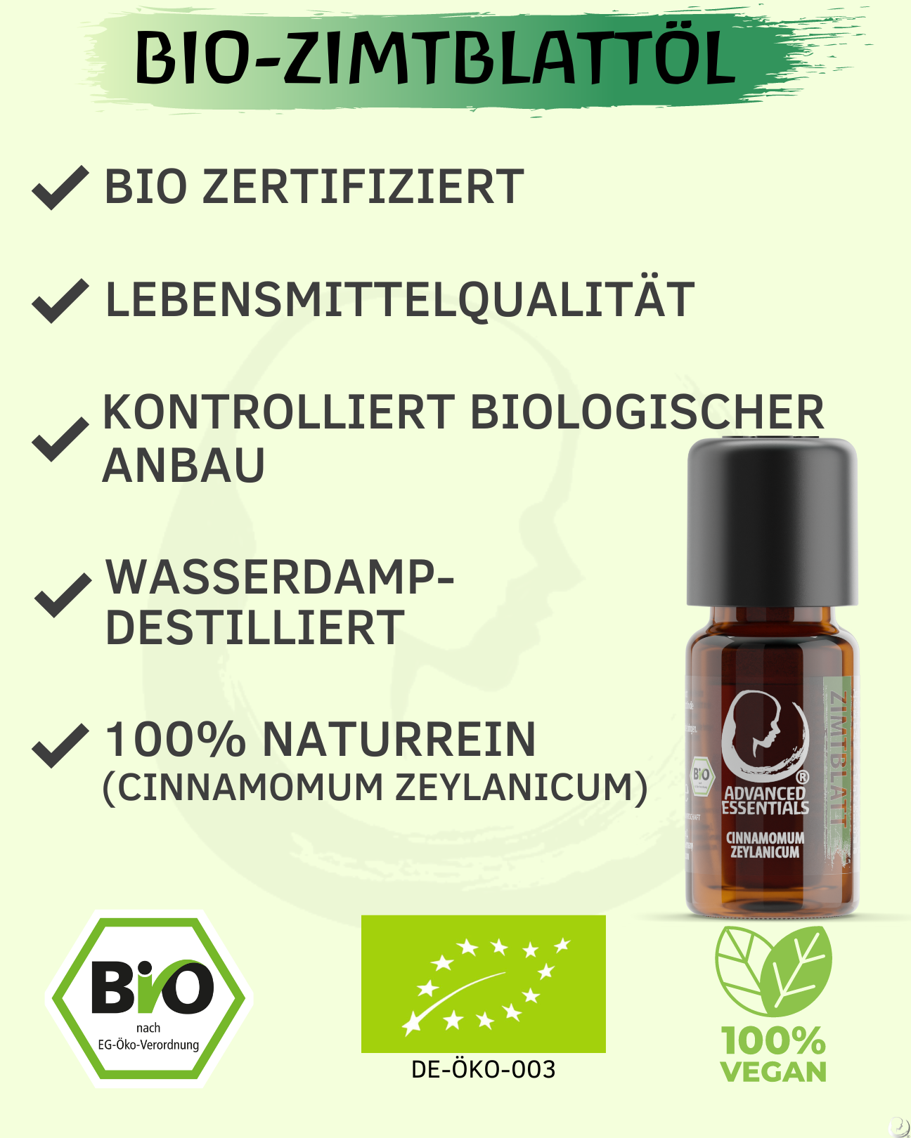 BIO Zimtblattöl (Cinnamomum zeylanicum)