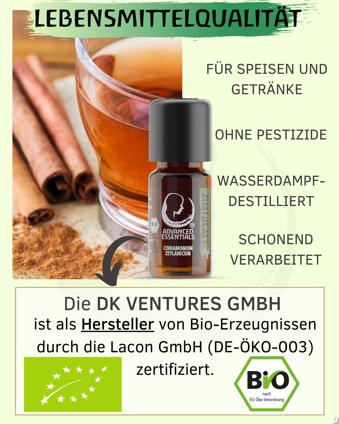 BIO Zimtblattöl (Cinnamomum zeylanicum)