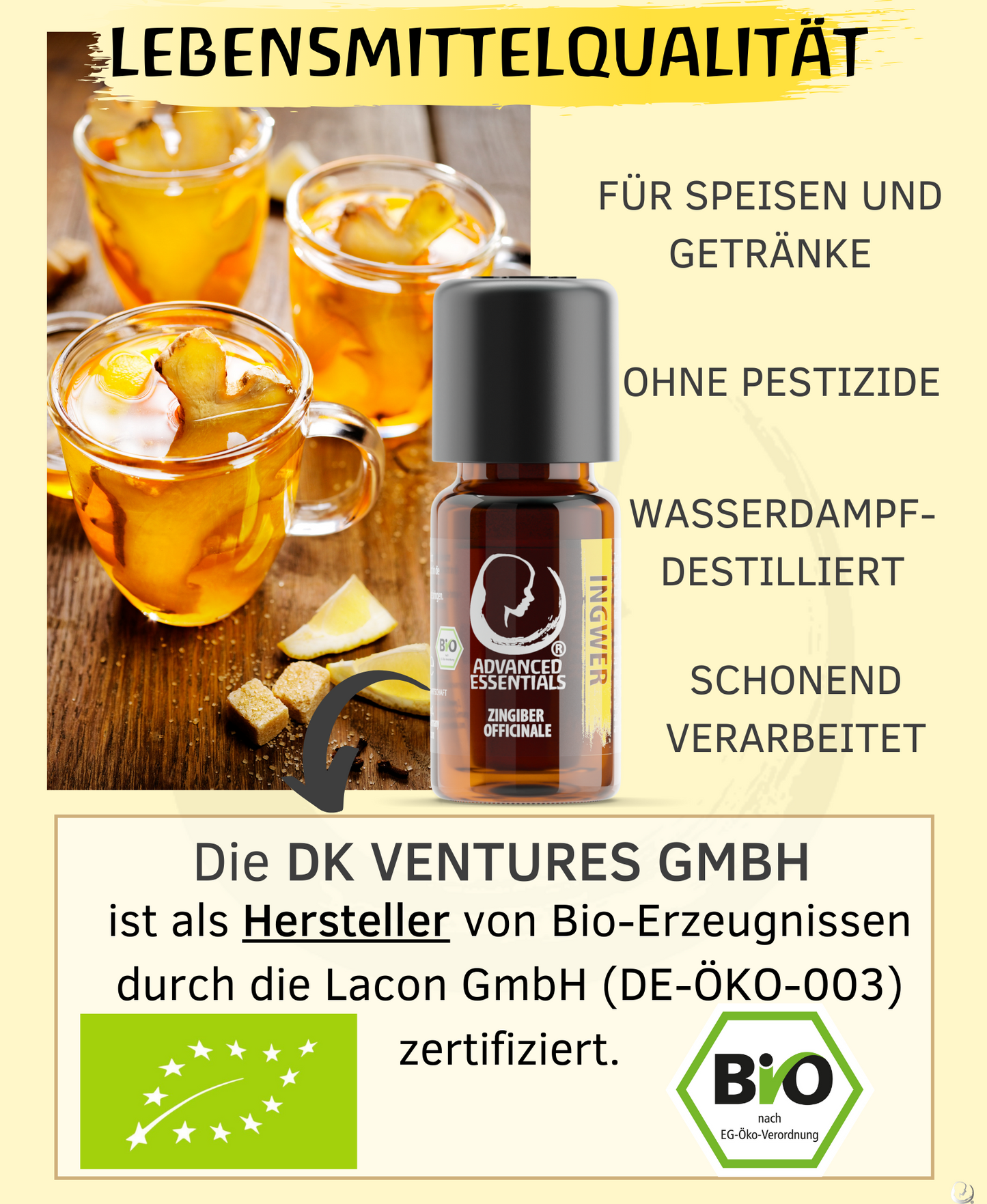BIO Ingweröl (Zingiber officinale)
