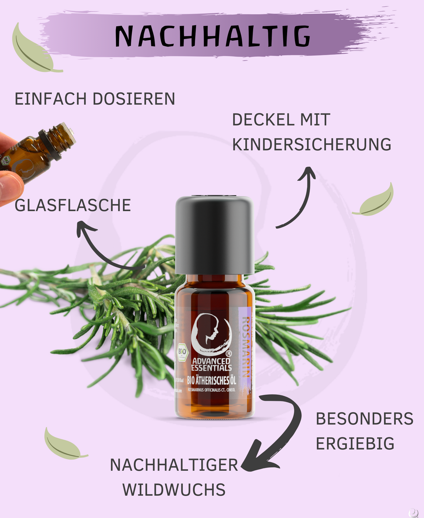 BIO Rosmarinöl (Rosmarinus officinalis ct. Cineol)