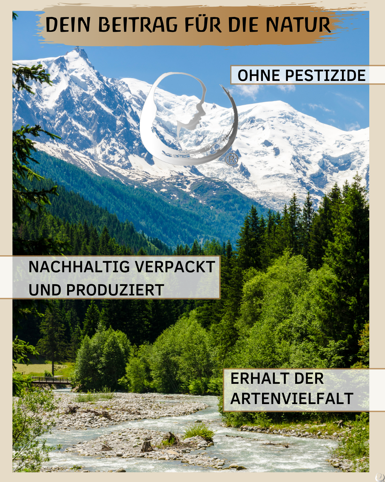 Zirbenflocken Säckchen (Zirbenspäne, bedruckt)