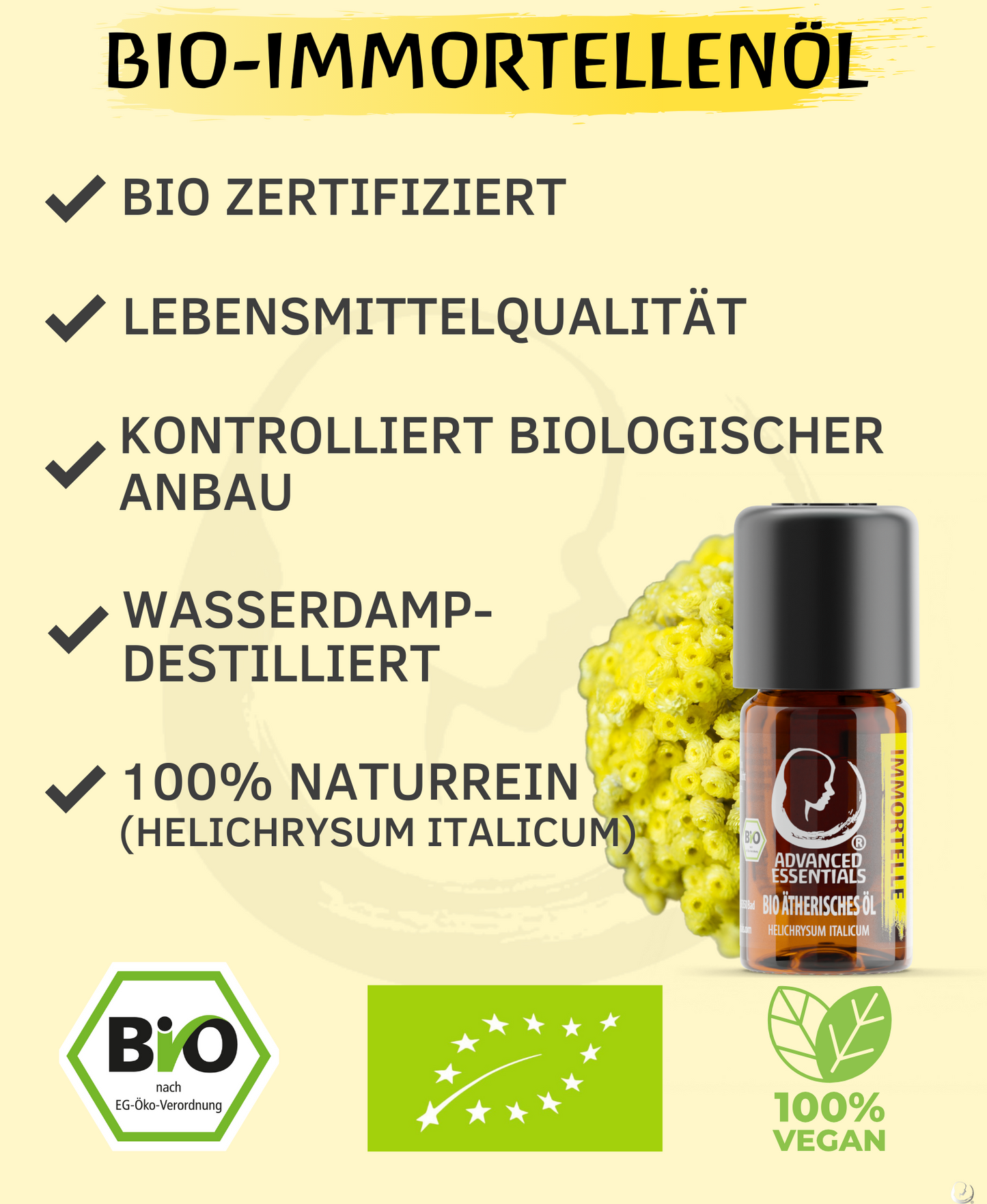 BIO Immortellenöl (Helichrysum italicum)