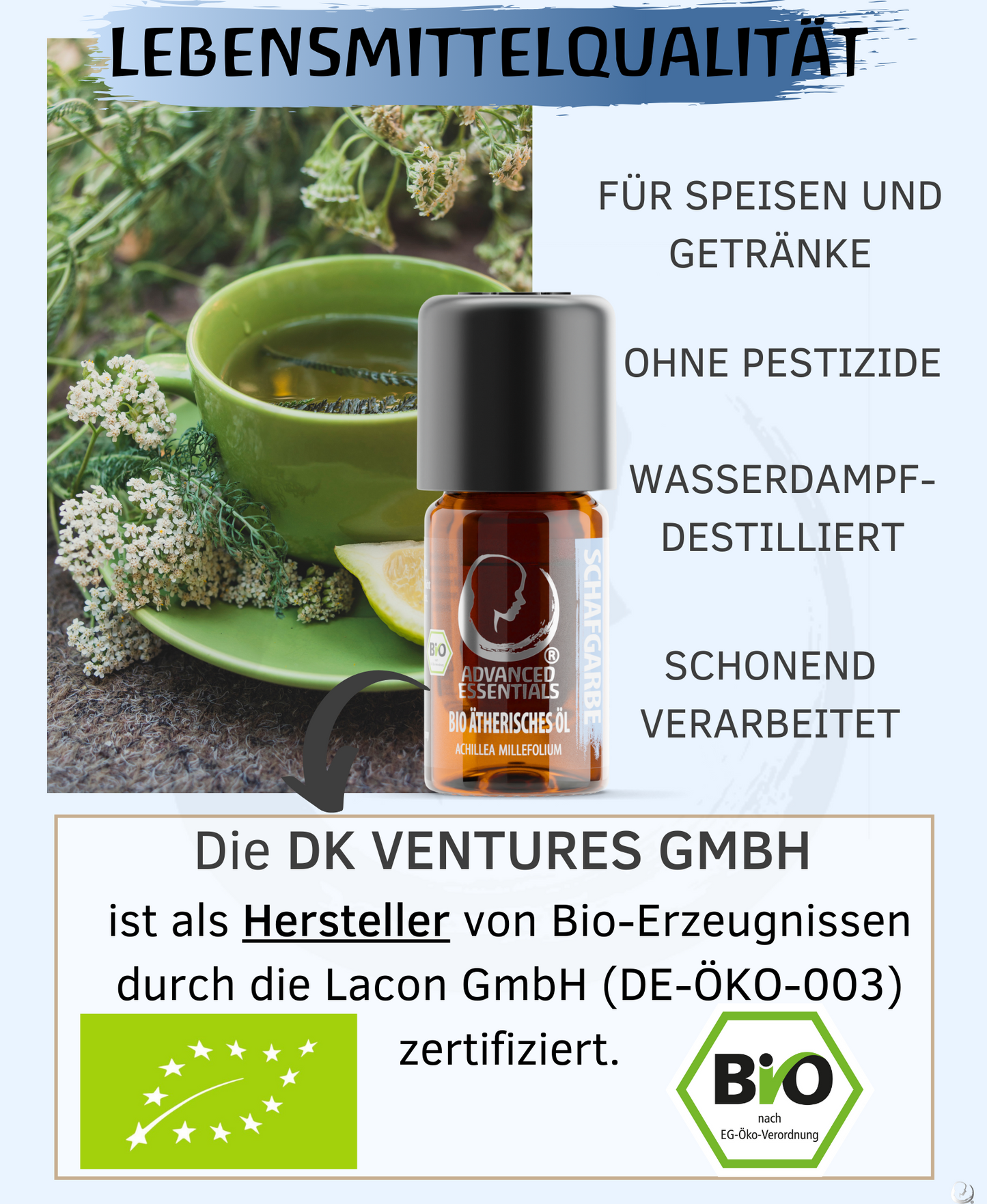 BIO Schafgarbenöl (Achillea millefolium)