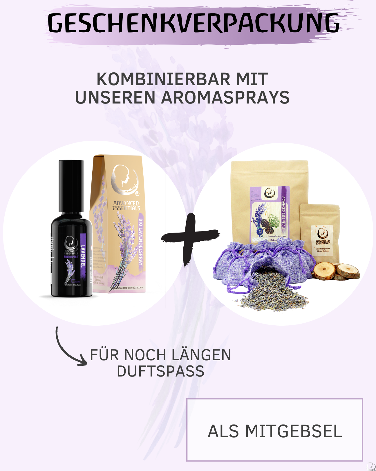 BIO Lavendelsäckchen & Zirben-Holzringe Bundle
