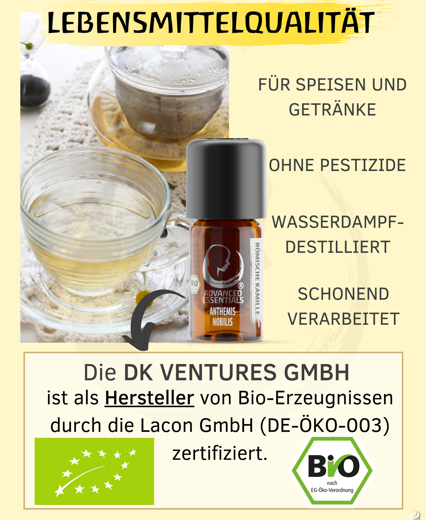 BIO römische Kamillenöl (Chamaemelum nobile)