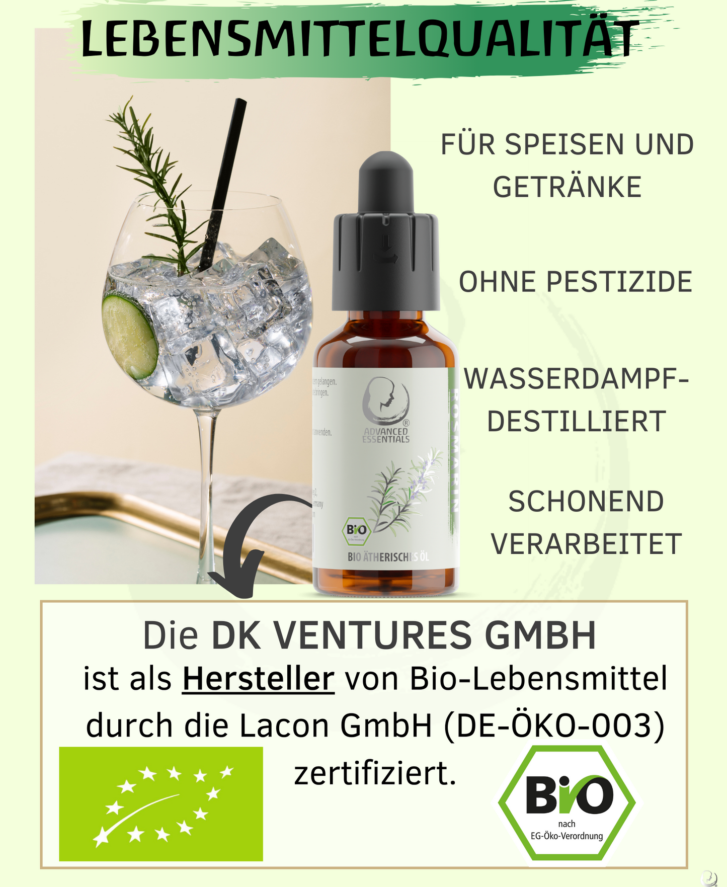 BIO Rosmarinöl (Rosmarinus officinalis) 30 ml