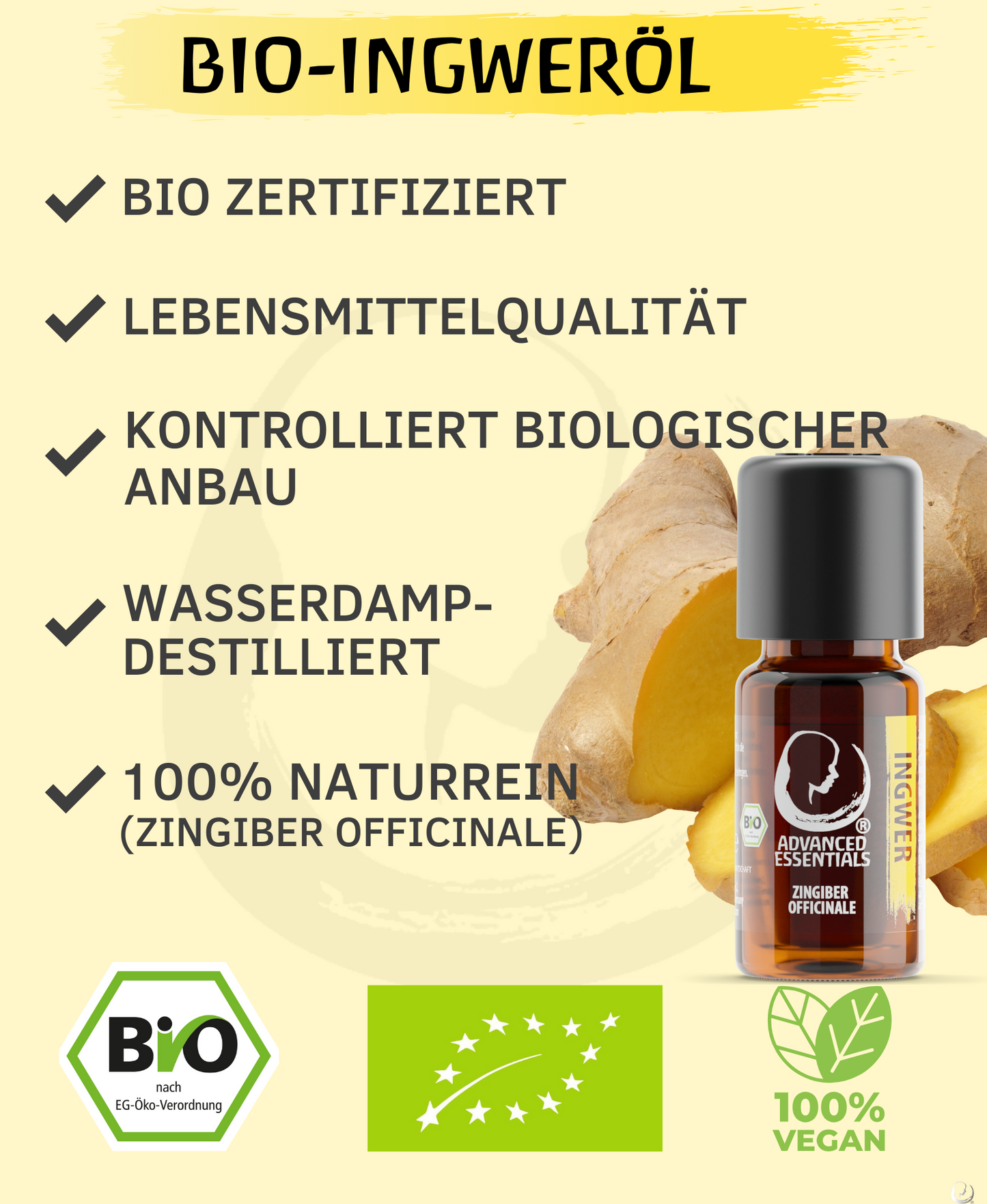 BIO Ingweröl (Zingiber officinale)