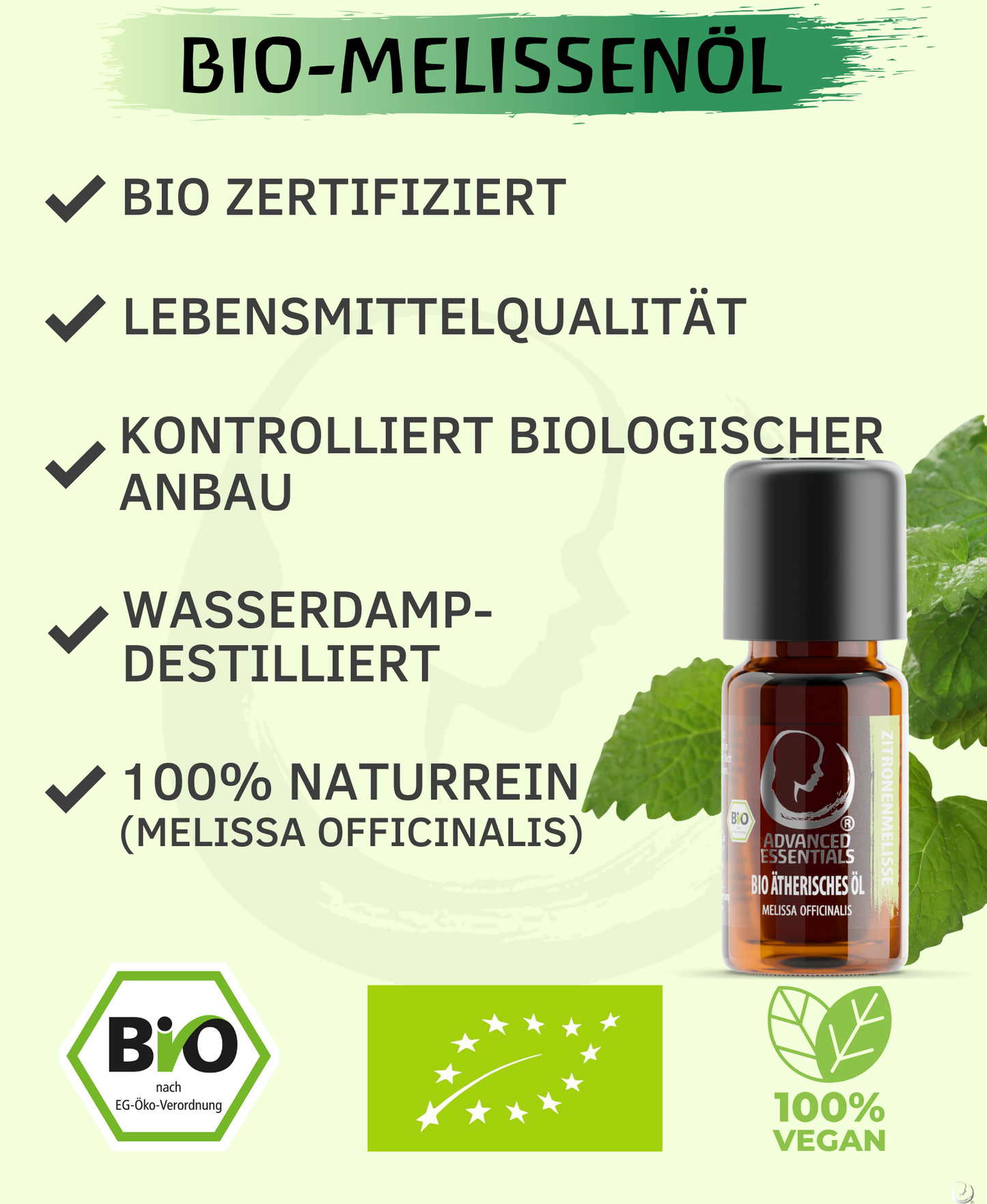 BIO Melissenöl (Melissa officinalis)
