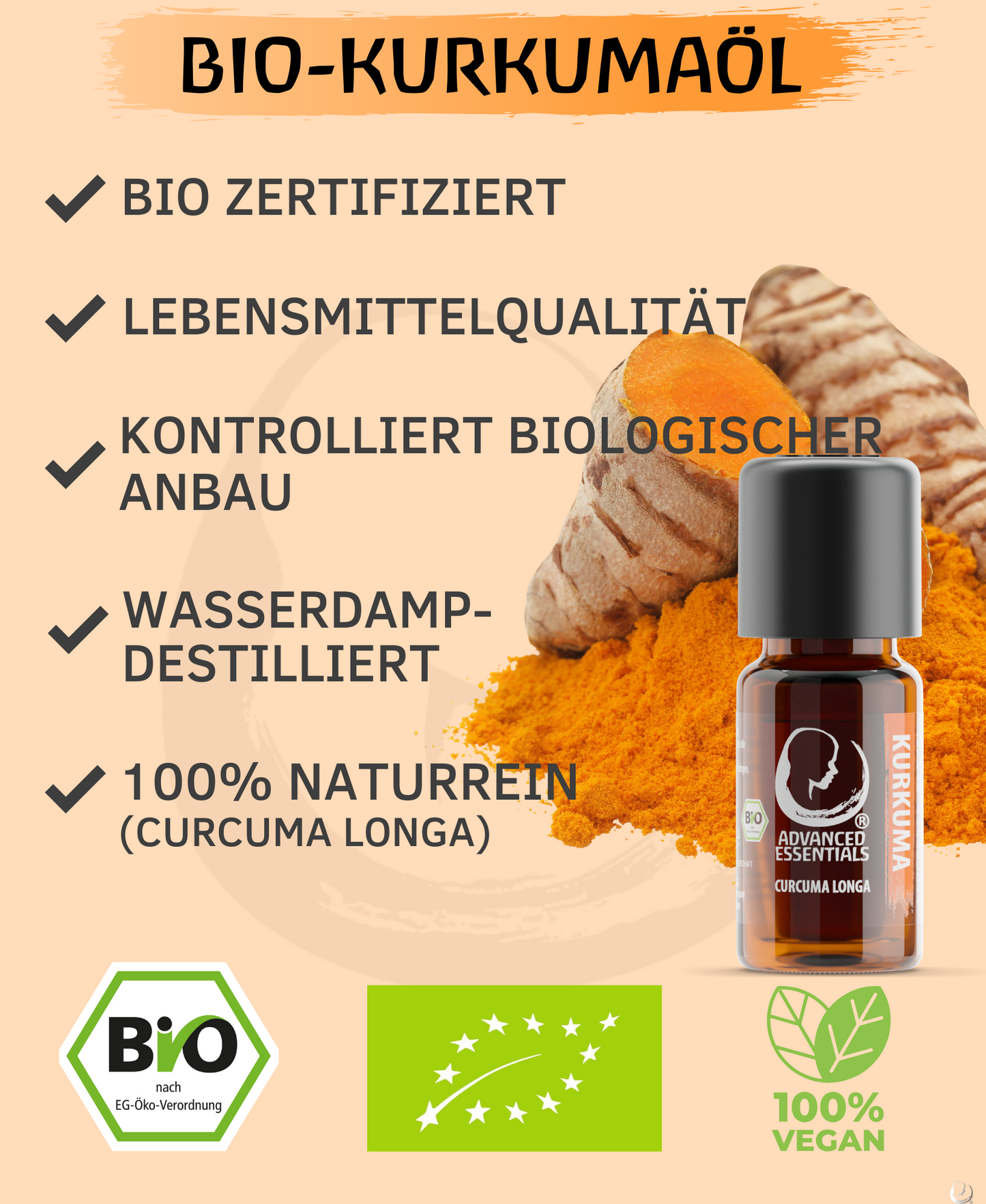 BIO Kurkumaöl (Curcuma longa)