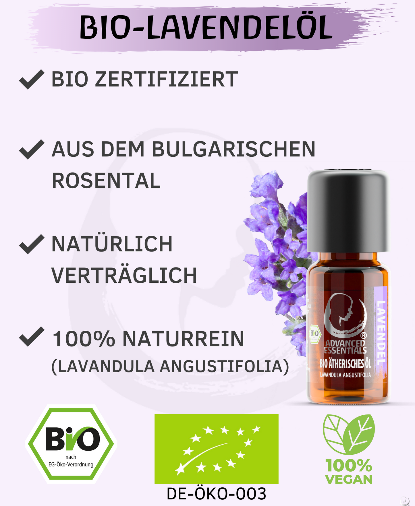 BIO Lavendelöl (Lavandula angustifolia)