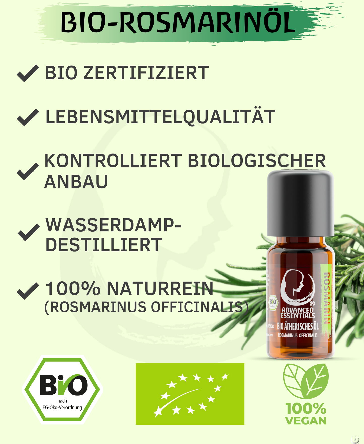 BIO Rosmarinöl (Rosmarinus officinalis ct. campher)