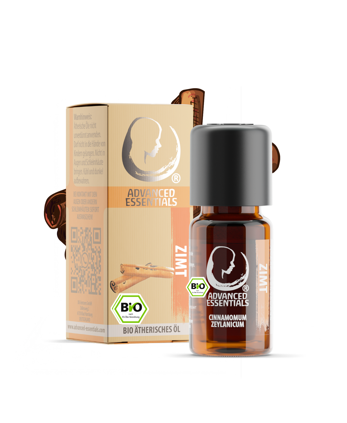 BIO Zimtöl (Cinnamomum zeylanicum) kontrolliert biologischer Anbau ätherisches Zimtrindenöl bio aus Sri Lanka (Zimt, 10ml)