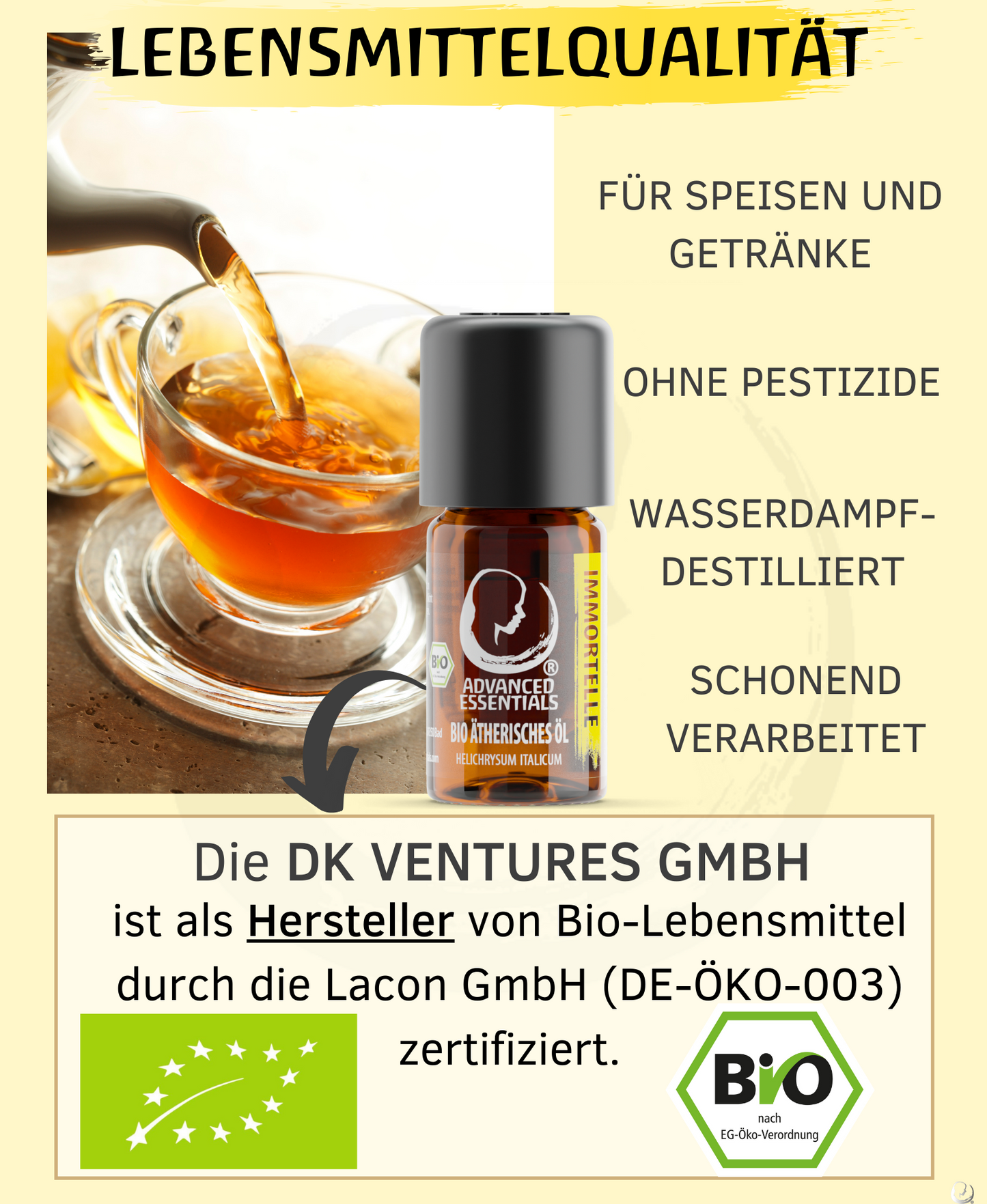 BIO Immortellenöl (Helichrysum italicum)