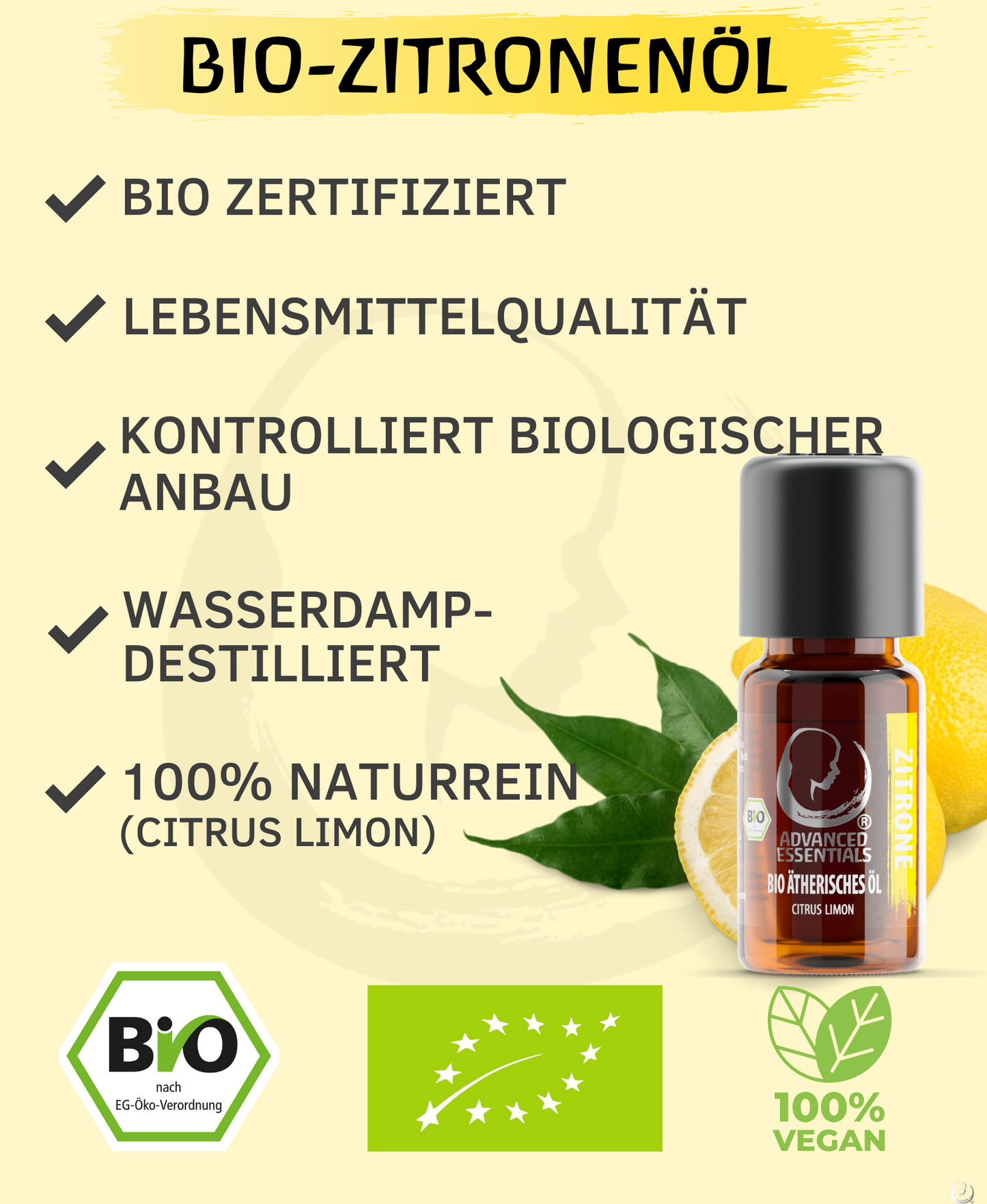 BIO Zitronenöl (Citrus limon)