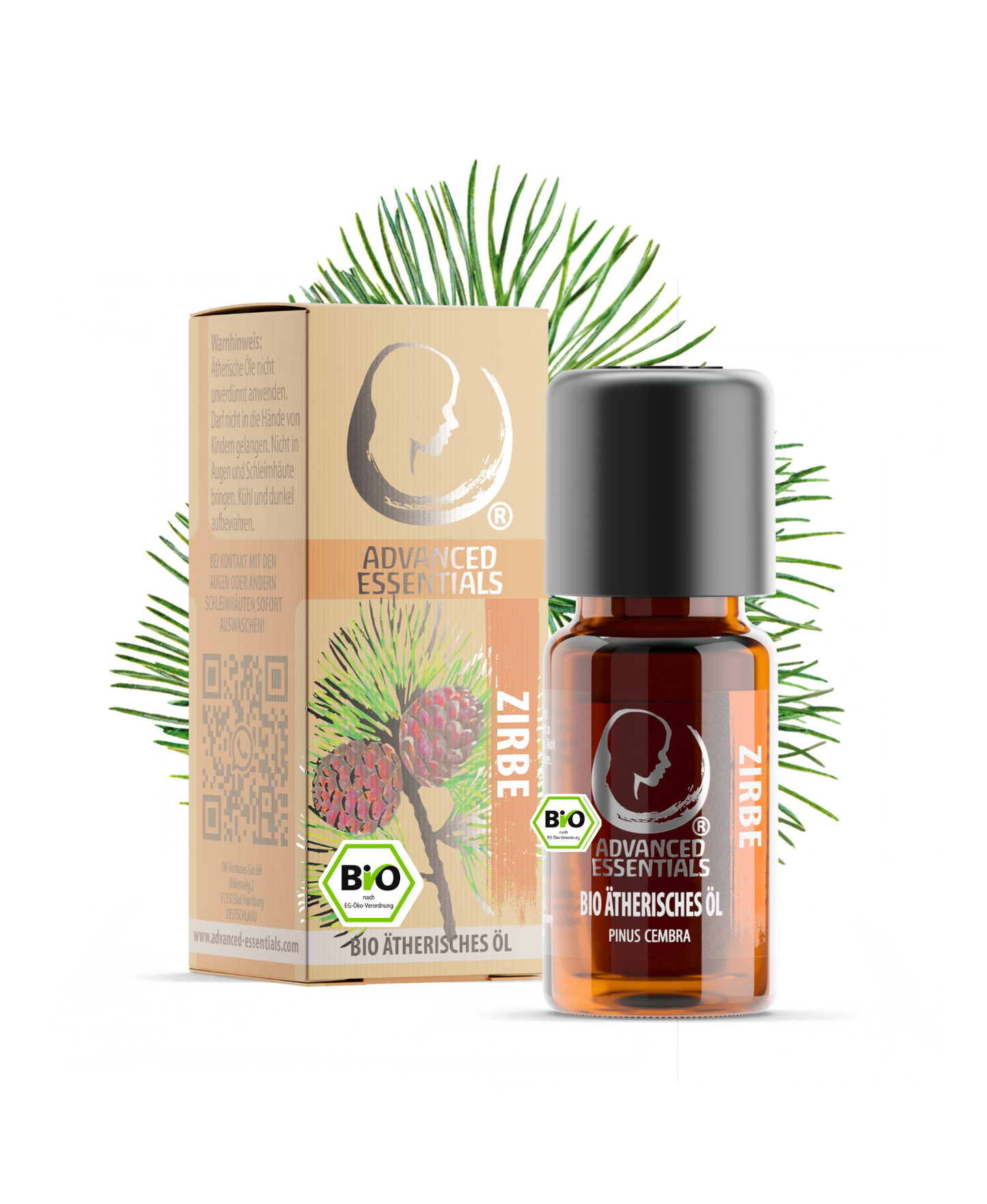 BIO Zirbenöl ätherisches Öl (Pinus cembra) Wildwuchs Zirbenöl bio aus Österreich (Zirbe, 10ml)