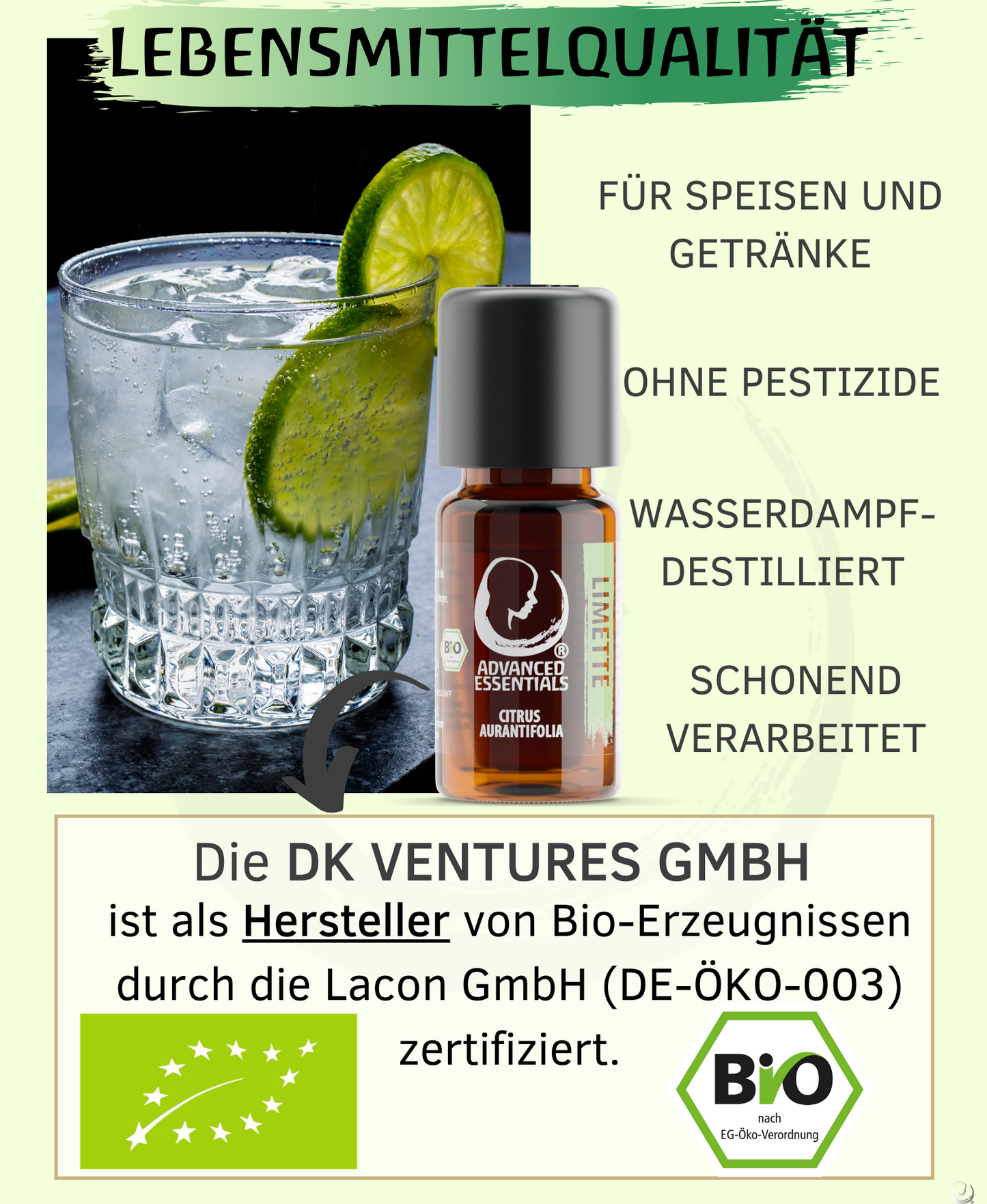 BIO Limettenöl (Citrus aurantifolia)