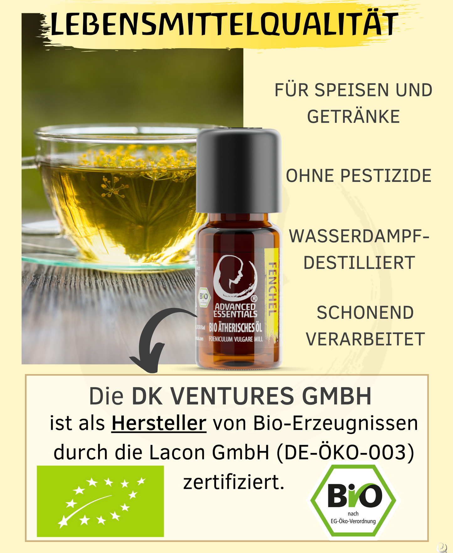BIO Fenchelöl (Foeniculum vulgare)