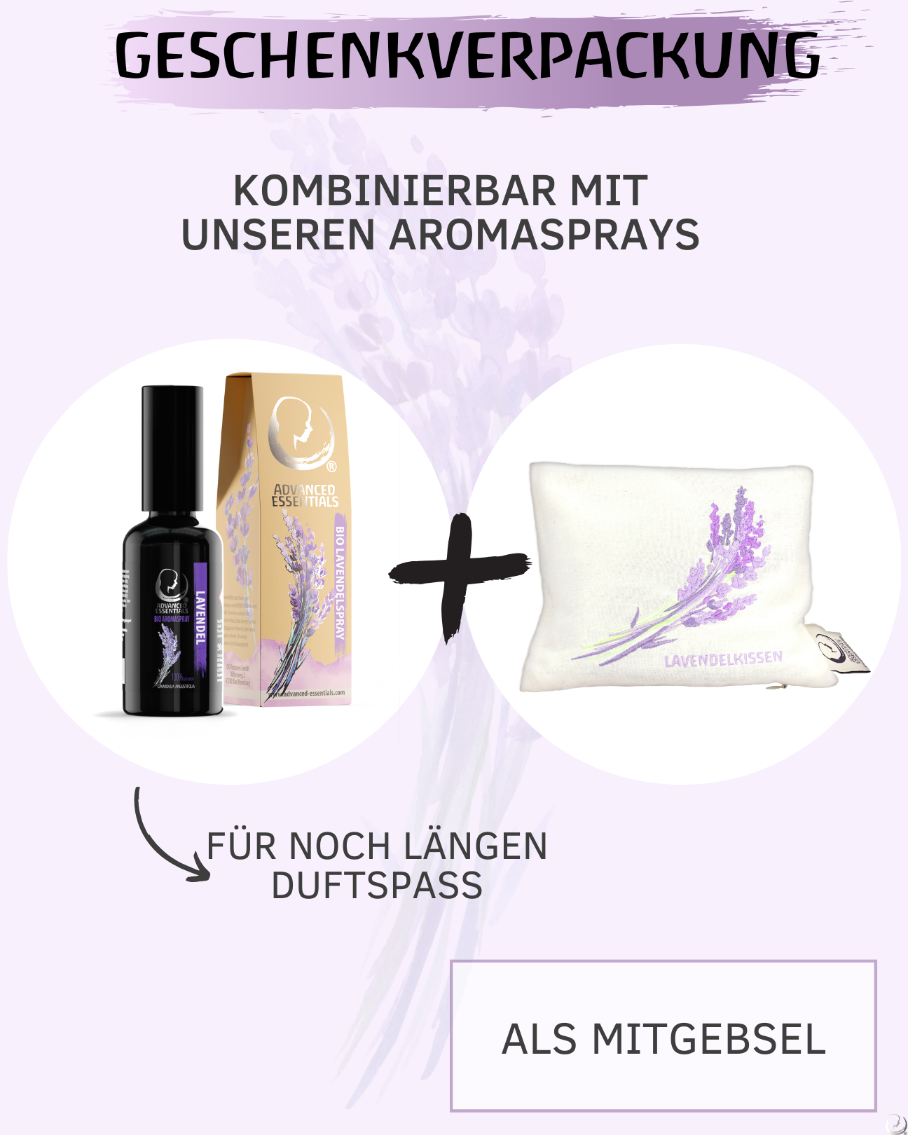 BIO Lavendelkissen (bestickt)