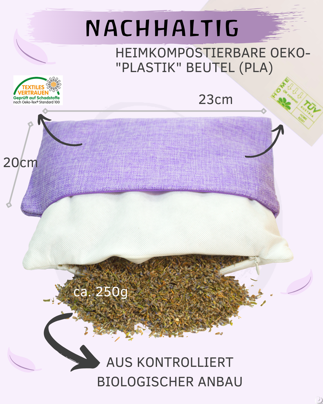 BIO Lavendelkissen (lila)