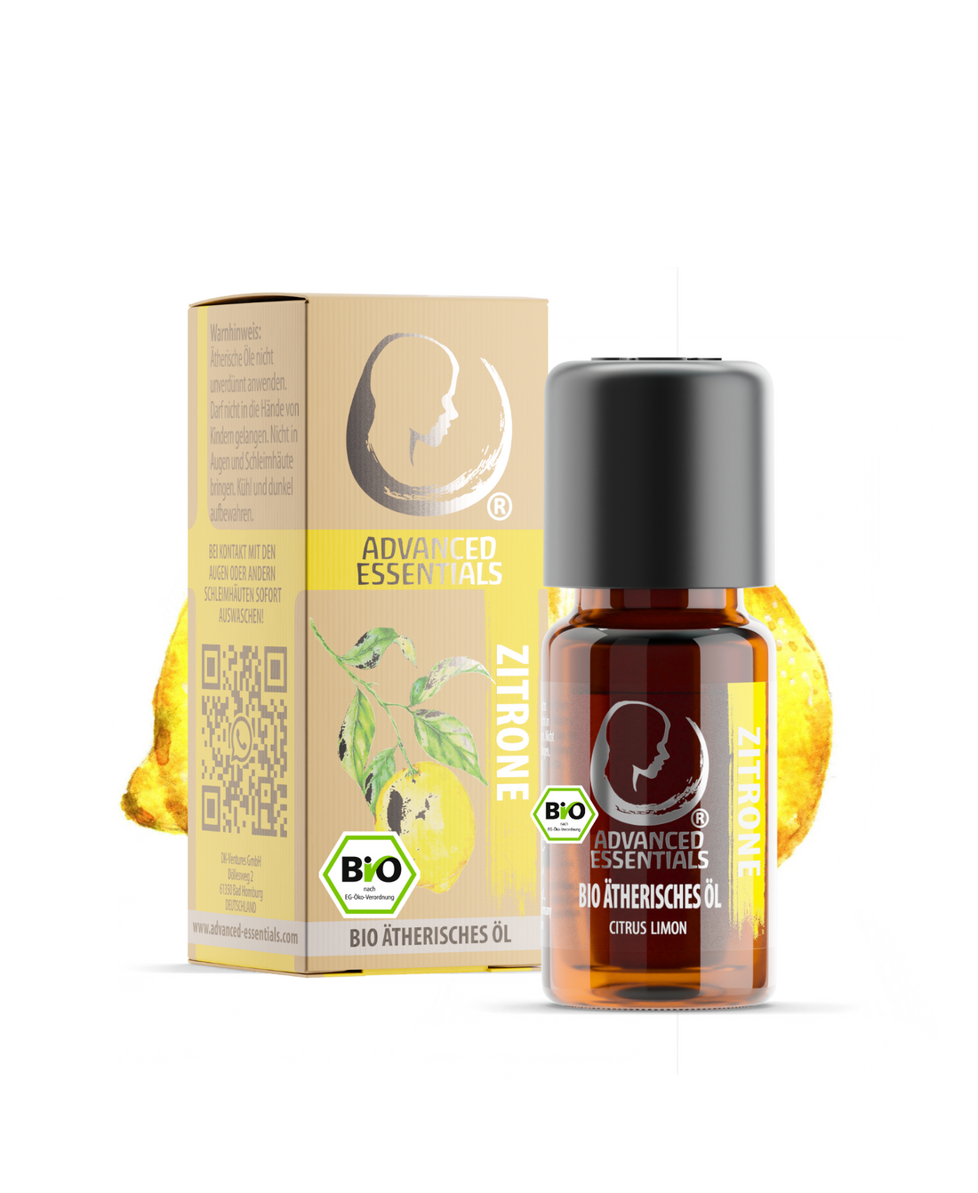 BIO Zitronenöl von Advanced Essentials – unverändertes Original-Shopbild