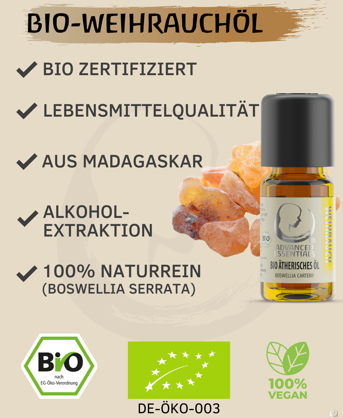 BIO Weihrauchöl (Boswellia serrata)