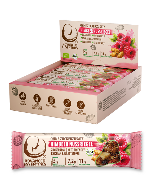 12er Set Himbeere Nussriegel 480 g