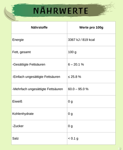 BIO Hanföl (Cannabis sativa)