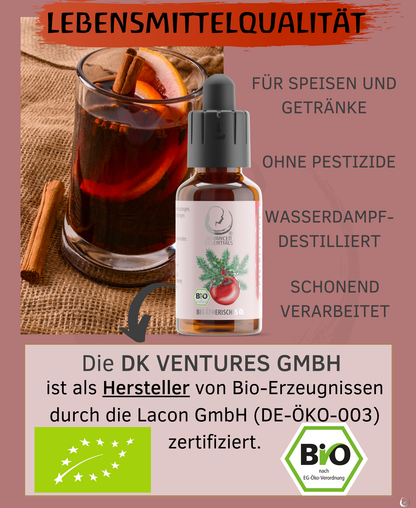 Weihnachtsöl Mischung aus Vanilleextrakt, Orangenöl, Zimtöl und Nelkenöl 30 ml