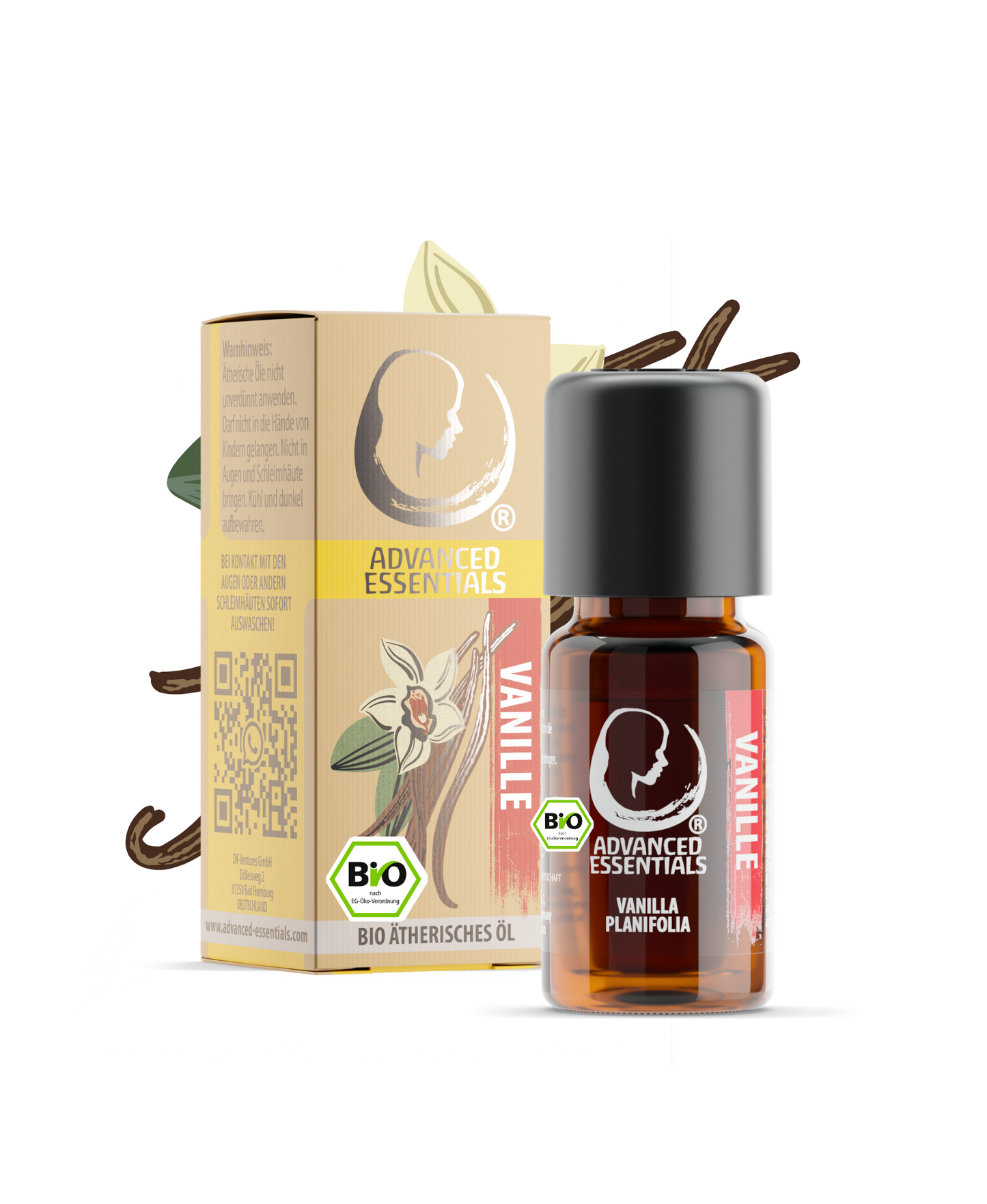 BIO Vanille Extrakt (Vanilla planifolia) kontrolliert biologischer Anbau ätherisches Vanilleöl bio aus Madagaskar (Vanille, 10ml)