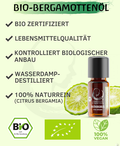 BIO Bergamottenöl ätherisches Öl (Citrus × bergamia)