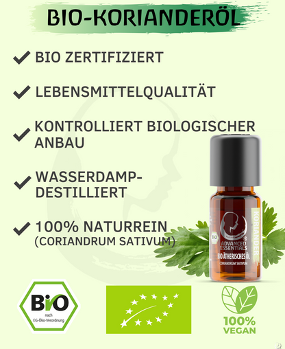BIO Korianderöl ätherisches Öl (Coriandrum sativum) 10 ml